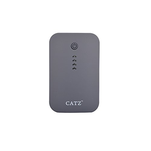 CATZ Power Bank 7800mAh Grey Portable Power Bank with LED Flashlight for Apple iPhone, Samsung Galaxy and Other Phones