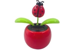 Red Solar Dancing Flower Car Dashboard Decoration, Swinging Ornament, Solar Power KitsDecoration