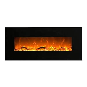 GLOW FIRE Elektrokamin mit Heizung und Kaminfeuer (126 cm) – elektrischer Kamin mit LED-Licht, zuschaltbarem Heizlüfter…