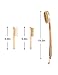 Natural Boar Bristle Body Brush and Soft Wool and Boar Bristle Face Brush Set for Wet/Dry Bath Brushing Shower, Washing, Excellent for Skin Exfoliating, Cellulite Treatment and Lymphatic Massage.