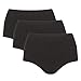 Bambody Overnight/Heavy Discharge Period Panties | High Waist Menstrual & Postpartum Underwear (X-Small, 3 x Black)