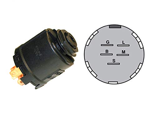 Lawn Tractor Ignition Switch; Craftsman, Poulan, Sears, Wizard, Husqvarna 144921 163088 178744; Murray 327355