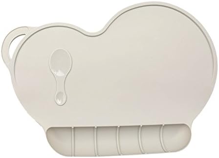 LSD Food Grade Silicone Placemat Healthy Baby Care Kit - Reusable,Portable,Waterproof,Molded "Scoop" Catches Food,Skid Resistant Base(No Suction Cups),Wash Directly Placemats Tableware