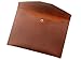 Genuine Leather Envelope Folder, A5 Size Papers File Documents Holder, Handmade Portfolio Work Essential, Business Gift, Brown
