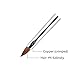 KEMEISI 1PC Simple Design Pink Champagne Metal Handle Kolinsky Sable Hair Nail Polish Brush Size 2,4,6,8,10,12 (#4)