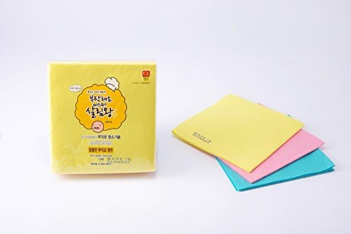 Non-woven Dishcloth with High Absorbent and Durability, Reusable, Long Lasting, Size: 380 X 400mm, 20 Pieces Poly-bag