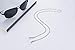 Mask Holder Chain Lanyard Necklace for Women Girls, Stainless Steel Strap Chains for Eyeglass Glasses … (silver+gold)