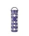 Lifefactory 16-Ounce BPA-Free Glass Water Bottle with Classic Cap and Protective Silicone Sleeve, Royal Purple