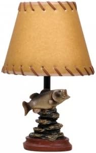Catalina Bass Theme Table Lamp - Green