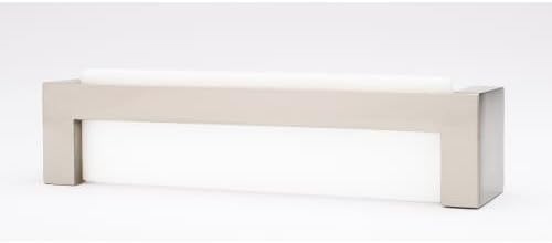 Sietto P-1801-SN Skyline White Glass Cabinet Hardware Pull