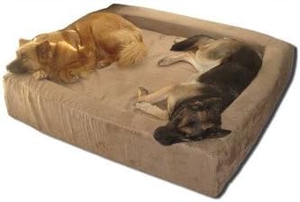 Comfort Nest Memory Foam Bolster Dog Bed Size: Giant, Fabric: Microfiber - Chocolate