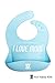 Your Happy Kids Waterproof Silicone Bibs with Food Catcher Pocket 2 Pack Blue and Green