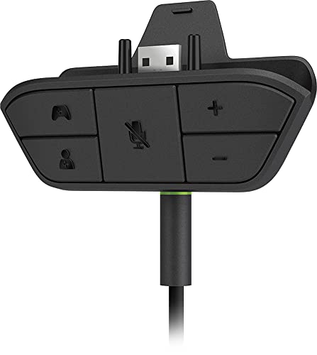Lenpos Stereo Headset Adapter, Audio Mic Headphone Converter for Xbox One/One S/X/Elite 1/Elite2/Series X|S Controller Adjust Audio Balance Game Sound & Voice Chat