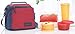 TP-860-T187 Tupperware Premier Lunch (Including Bag) With Two Bowls, One Tumbler and One Square Box allows you to Pack a Complete Lunch