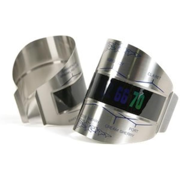 Amazon Com Wine Bottle Thermometer Easy Read Wine Temperature Indicator Current Temperature Of Wine Displayed On Bottle Great Gift For All Wine Lovers Box Great Gift For Bartenders Waiters Bar