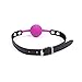 HOT TIME Soft Silicone Breathable Ball Gag with Adjustable Restraints Straps for Beginner and Couples Fits for Sex Adult Toys and Cosplay Games