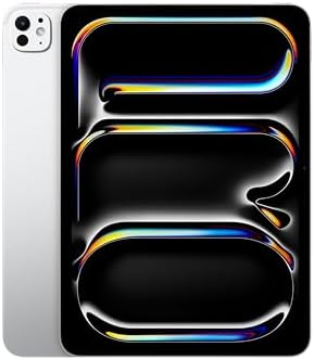 iPad Pro de 11 Pulgadas (M4): Ultra Retina XDR, 2 TB, cámara Frontal de 12 Mpx en Horizontal y Trasera de 12 Mpx, Wi-Fi 6E, Face ID, autonomía de Sol a Sol, Vidrio nanotexturizado - Plata