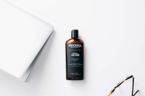Brickell Men's Clarifying Gel Face Wash for Men, Natural and Organic Rich Foaming Daily Facial Cleanser Formulated With Geranium, Coconut and Aloe, 8 Ounce, Scented - Thumbnail 3