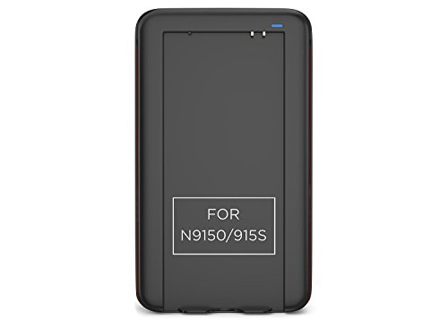 PowerBear Note Edge Battery Charger (Battery Not Included) Intelligent External Battery Charger Cradle for Samsung Note Edge Batteries with built in USB Port and Foldable Plug -- Black [24 Month Warra