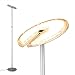 O'Bright LED Cylinder Floor Lamp (Matte Silver)