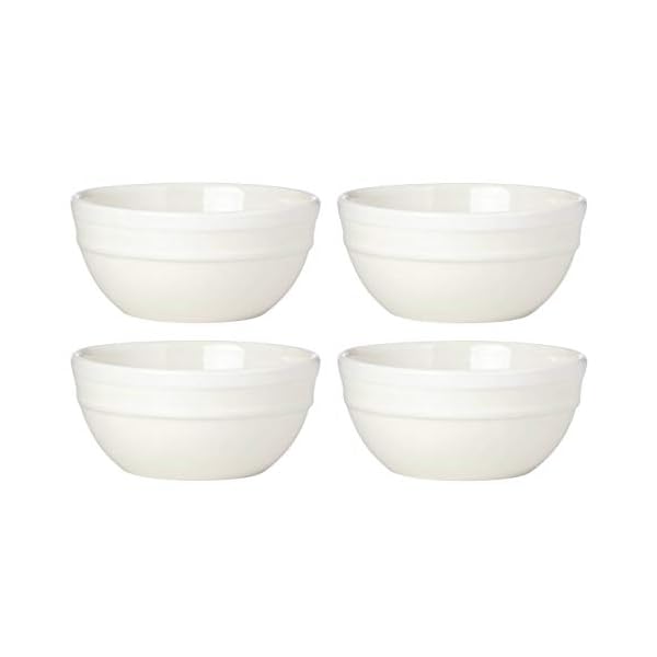 kate spade New York Sculpted Stripe Cream Fruit Bowls, Set of 4 The
