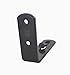Adjustable Barn Door Stay Roller Floor Guide - Black Powder Coated Steel Bracket Channel Wall Mount - Universal Fit Sliding Barn Door Bottom Guide Quiet Not Abrasive Padded Roller Guide Protection