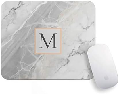 Personalized Mouse Pads for Computers - Lover Gift School Supplies Office Home Decor Gray Marble Gold Frame M Mouse Pad Funny Mini Mousepad Office Supplies Office Desk Accessories Funny Mouse Mat.