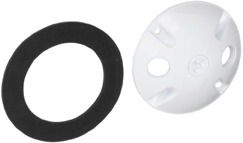 RAB Lighting C103W Die Cast Aluminum Weatherproof Round Cover with 3 Holes, 4-1/2