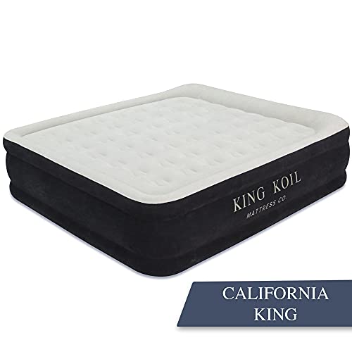 King Koil Luxury California King Air Mattress with Builtin Pump for