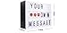 Cinema Light Box with Letters- Led Lightbox with 180 Letters Numbers and Symbols-Customized Your Own Message for Christmas/Home Decoration/Wedding/Birthday Parties (Mini A6(5.8x3.9x1.5inch))