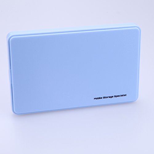 ttnight 2.5" USB 3.0 SATA Hd Box HDD Hard Drive External Enclosure Case USB Cable (Blue)