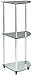 Convenience Concepts Designs2Go Classic Glass 3-Tier Corner Shelf 13.75