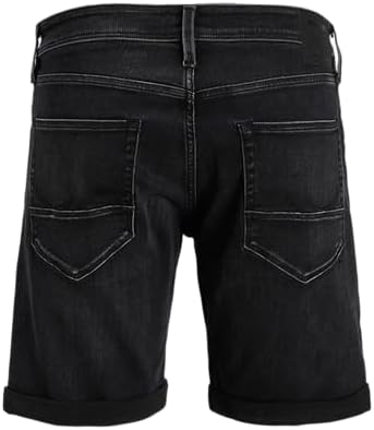 Calções masculinos, ganga preta/mochila: Am 317, L