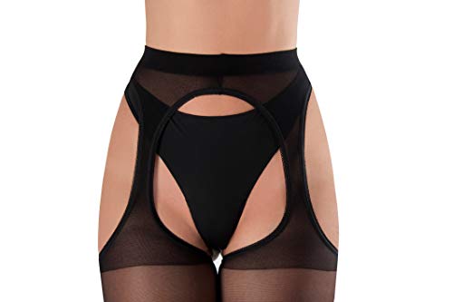 WOOTI-Collant-Strip-Panty-Setificato-GUSTOSA-15-den-Calza-Sexy-Elegante-Resistente-Morbido-Comodo-Confortevole-Velata-Disponibile-nei-colori-Nero-Playa-Rosso