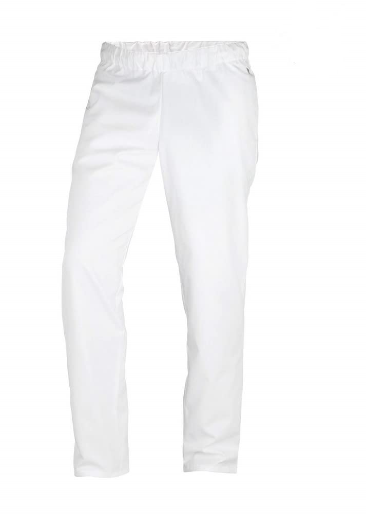 BP 1645-400-21/XLs, Unisex trousers, with elasticated waist 215,00 g/m², fabric blend, Color white, Size XLs