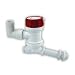 Rule 403C Marine Tournament Series 800 Livewell Pump (Angled Thru Hull Fitting, 12-Volt) , White/Red
