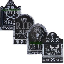 Hallowee Polyfoam Tombstone Decorations, 10Â¼x15
