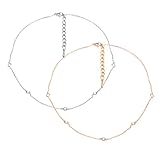 ChelseachicNYC Rhinestone Crystal Accent Chain Choker