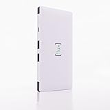 Flux Portable Charger 10,000 mAh, Ultra Slim External Battery Pack with Built in Cords for iPhone Xs, iPhone X, iPhone 8s, iPhone 8, Galaxy s7, Galaxy s7 Edge (Premium Aluminum Power Bank)