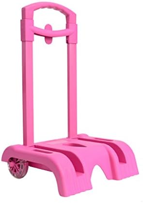 Trolley Cart Hand Cart Aluminium Alloy Folding Wheeled Trolley for Backpack