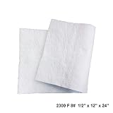 Ceramic Fiber Blanket 8# Density, 2300F (1/2" x 12"x 24") for Thermal Insulation of Stoves, Fireplaces, Pizza Ovens, Kilns, Forges, Furnaces