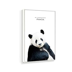 Framed Canvas Wall Art for Living Room, Bedroom Panda Canvas Prints for Home Decoration Ready to Hanging - 16x24 inches