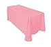 Gee Di Moda Rectangle Tablecloth - 90 x 156 Inch Pink Table Cloth for 8 Foot Table with Floor-Length Drop - Heavy Duty Washable Fabric - 8 Ft Buffet Table, Holiday Party, Wedding & Baby Shower