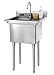 TRINITY Stainless Steel Utility Sink, 23.3