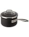 Cuisinart 2 Qt Pour Saucepan with Straining Cover DS Induction Dishwasher Safe Hard Anodized Non Stick