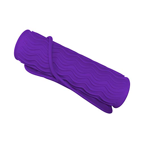 Sygile Silicone Heat Resistant Travel Mat, Anti-heat Pad for Hair Straighteners, Curling Irons, Flat Irons and Other Hot Styling Tools - Purple