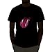 Emazing Lights Lips Sound Activated Light Up Rave Tee (Large)