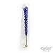 Navy Blue Rock Candy Sugar Sticks - Blueberry Flavored - 12 Individually Wrapped Dark Blue Party Favors