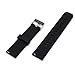 18MM 20MM 22MM Quick Release Watch Bands Pinhen Soft Silicone Rubber Choice of Colors & Widths 18mm 20mm or 22mm For Huawei Withings Activité Samsung Moto 360 Smart Watch Bands (22MM Black)