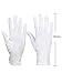 Sumind 3 Pairs Nylon Gloves White Parade Costume Gloves for Police Formal Tuxedo Honor Guard and Special Occasions (Smooth Design)